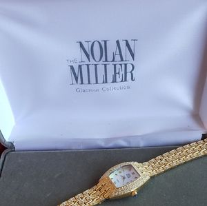 Nolan Miller Glamour Collection Swarovski Watch